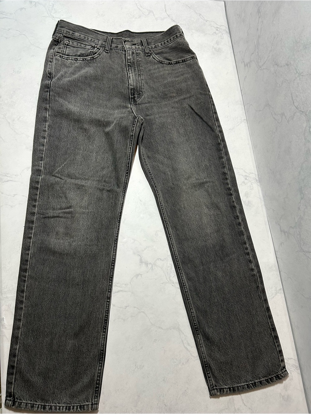 Levi’s 565 Loose Straight Jeans Men’s 31x32 Faded Black Gray Denim